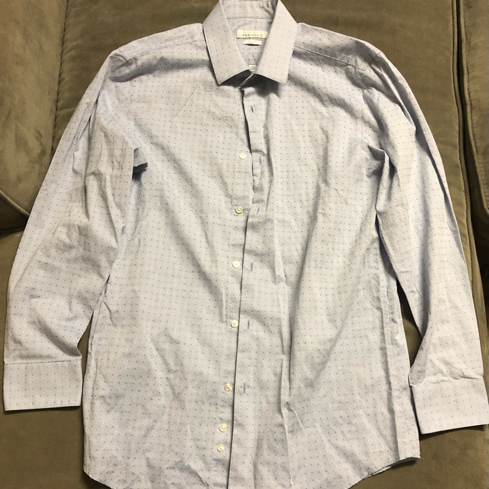 Perry Ellis Portfolio Men’s Dress Shirt Slim Fit